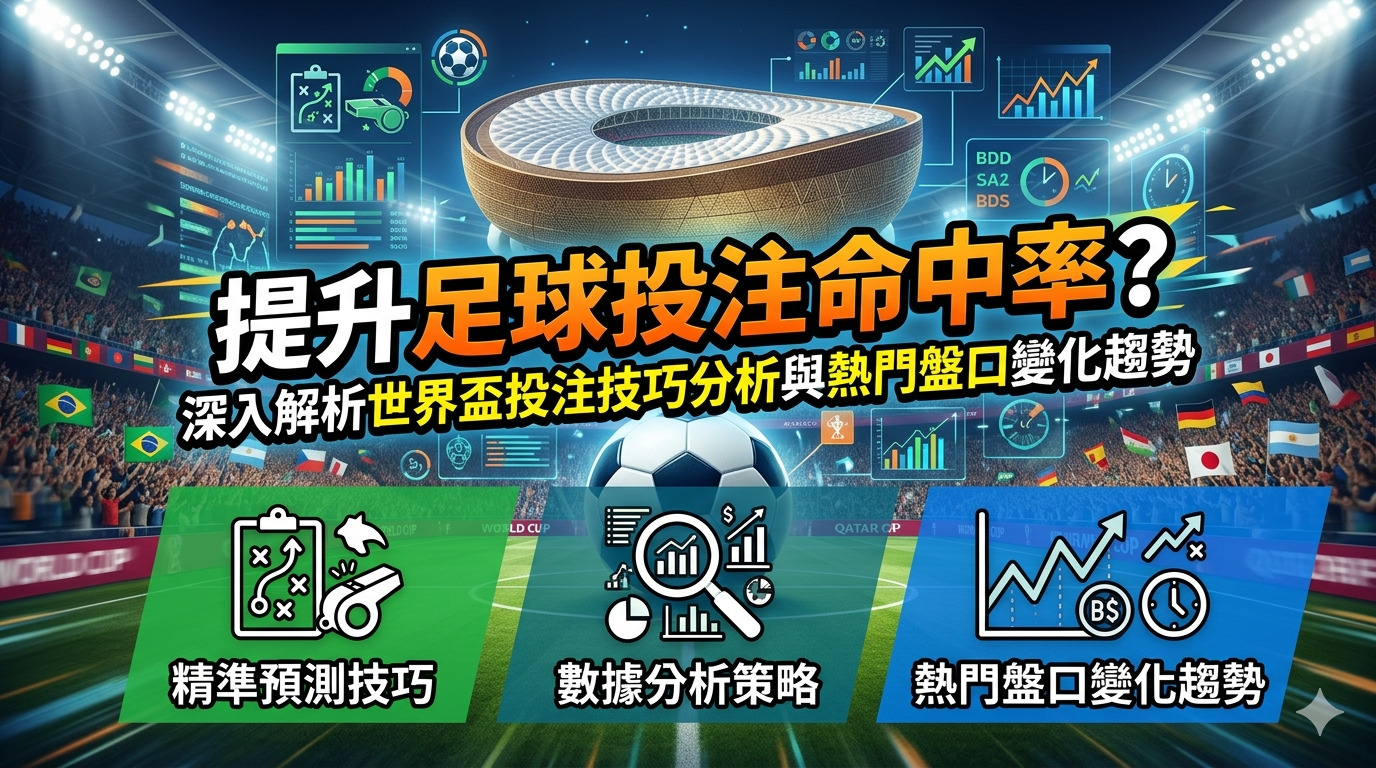 如何提升足球投注命中率?深入解析世界盃投注技巧分析與熱門盤口變化趨勢